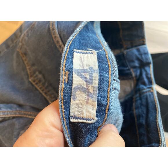 We The Free Free People Jeans  Baggy High Rise OB861512 Size 24 - Picture 3 of 4